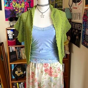 Sweaterworks Vibrant Lime Knit Sweater